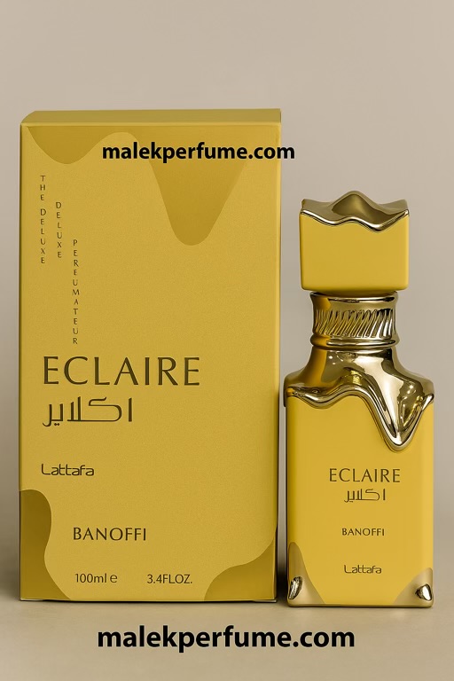 خرید ادکلن اکلایر بانوفی لطافه ۱۰۰ میل | Lattafa Eclaire Banoffi | رایحه موز و پرالین شیرین