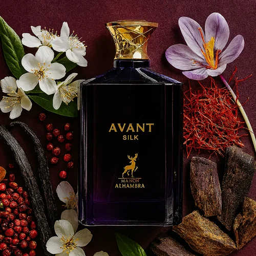ادکلن الحمبرا مدل آوانت سیلک رایحه کرید کویین آف سیلک ١٠٠ میل