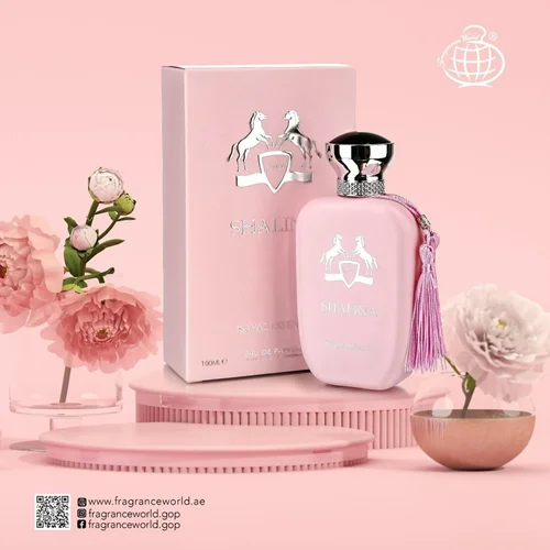 عطر ادکلن زنانه پرفیوم دو مارلی دلینا فراگرنس ورد شالینا رویال اسنس ۱۰۰ میل (Fragrance World Parfums de Marly Delina)