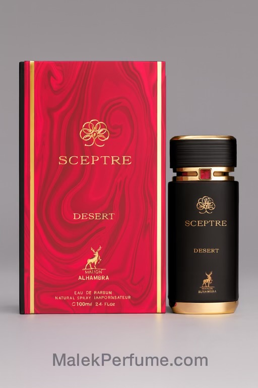 ادکلن سکپتر دیزرت Maison Alhambra حجم 100 میل | رایحه گرم و شیرین | عطریات ملک‌محمدی