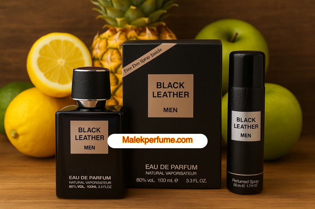 عطر ادکلن مردانه بلک لیدر فراگرنس ورد حجم ۱۰۰ میلی‌لیتر | Fragrance World Black Leather (مشابه کرید اونتوس)