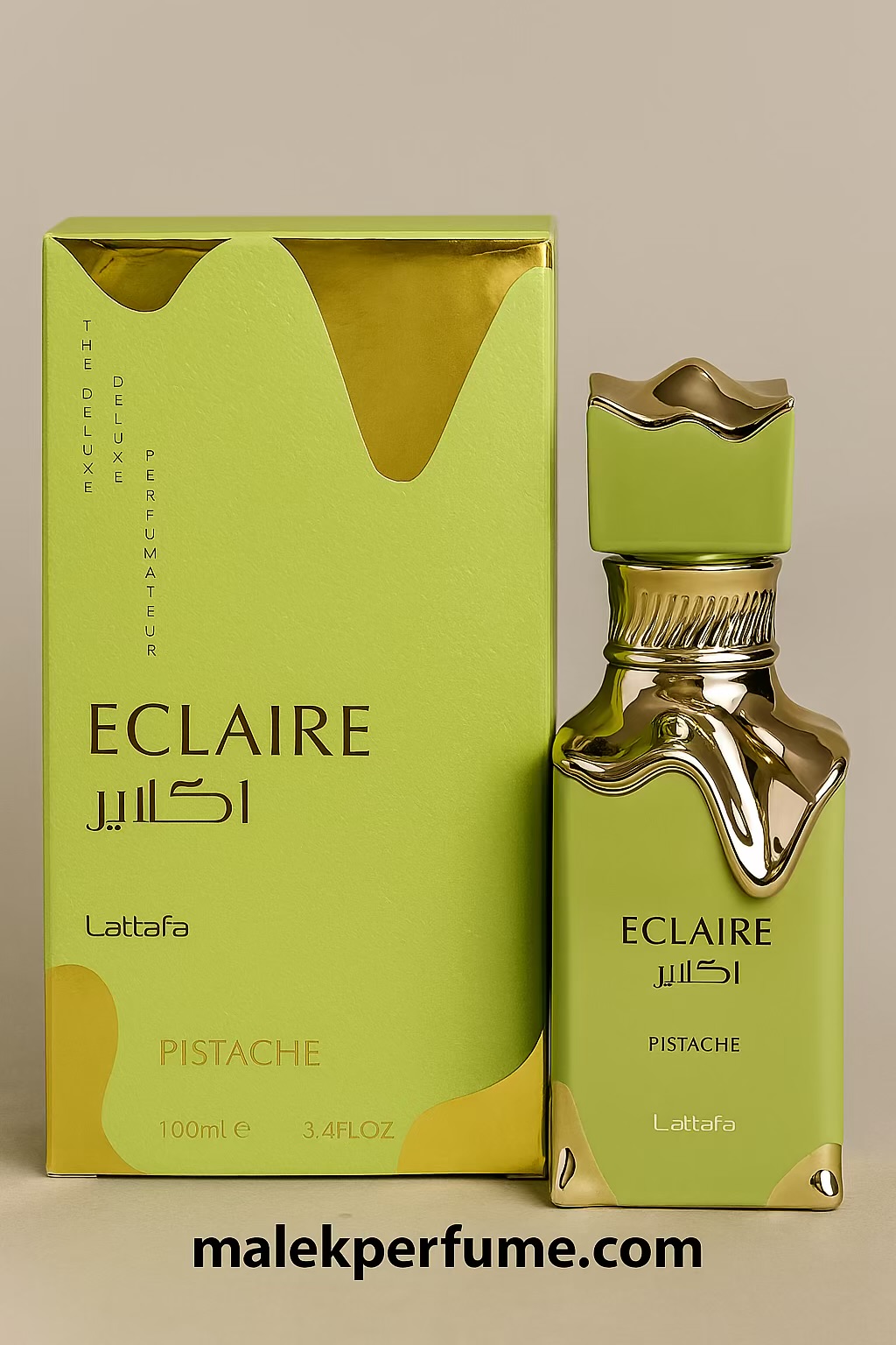 ادکلن اکلایر پیستاچو لطافه ۱۰۰ میل | Lattafa Eclaire Pistache | رایحه گرم و شیرین پسته‌ای
