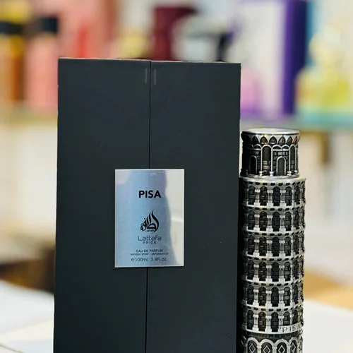 ادو پرفیوم مردانه لطافه مدل برج پیزا حجم ۱۰۰ میلی لیتر