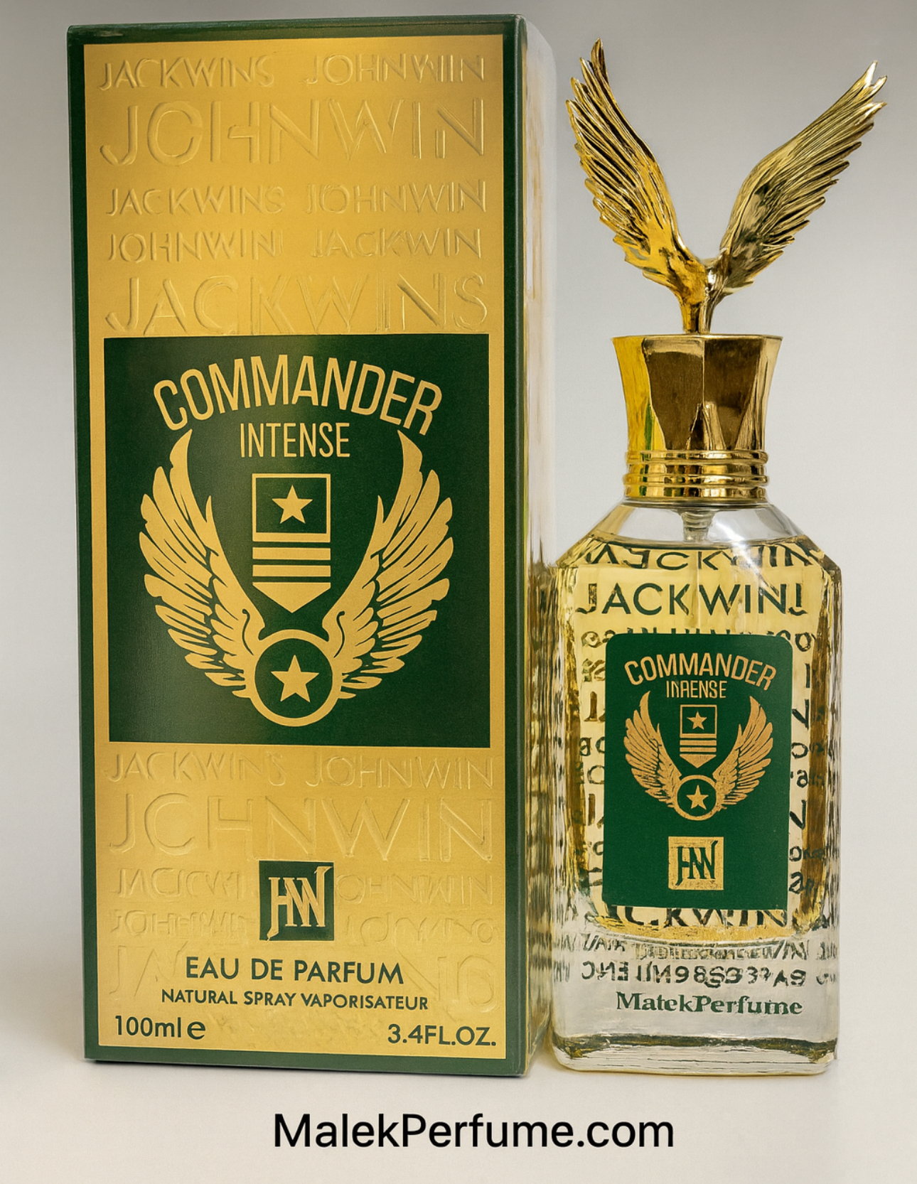 ادو پرفیوم مردانه جانوین مدل کامندر اینتنس 100 میل Jackwins commander intens