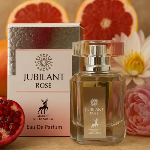 ادکلن جوبیالنت رز الحمبرا Jubilant Rose Alhambra حجم 100 میل | مشابه برایت کریستال صورتی