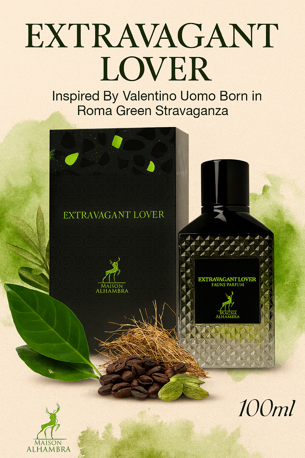 ادکلن اکستراوگانت لاور الحمبرا ١٠٠ میل مشابه والنتینو اومو بورن این روما گرین استراوگانزا