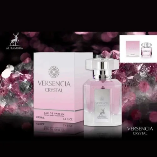 عطر ادکلن زنانه ورساچه برایت کریستال صورتی الحمبرا 100 میل (Alhambra Versace Bright Crystal)