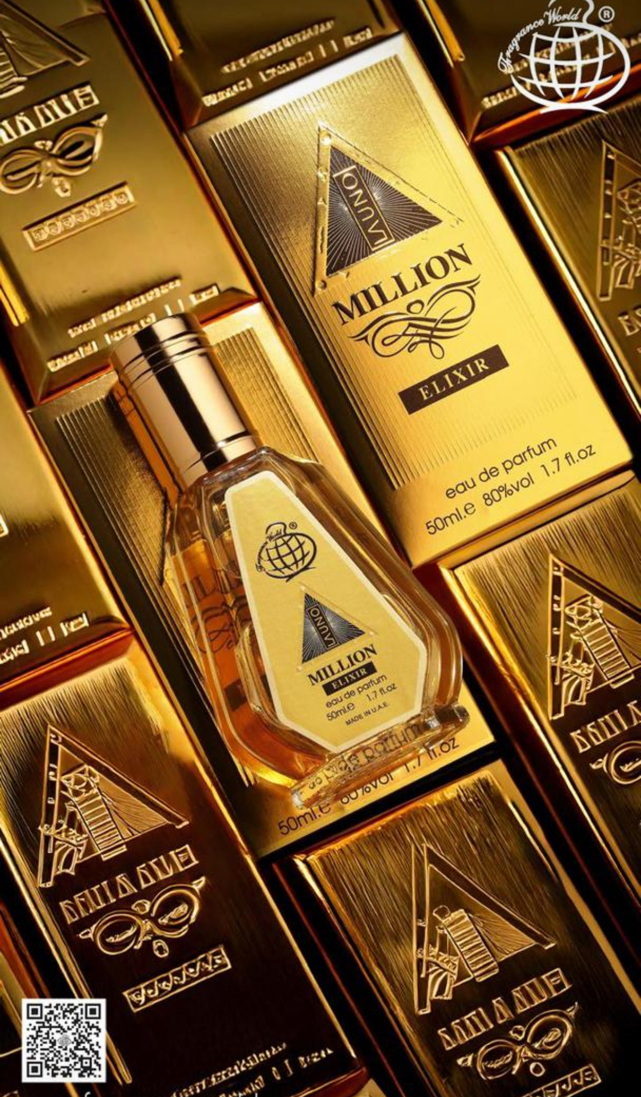 ادکلن وان میلیون الکسیر ۵۰ میل فرگرانس ورد