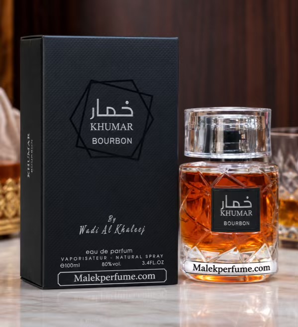 ادکلن خمار بوربون وادی الخلیج KHUMAR Raw Bourbon حجم 100 میل | مشابه ایو سن لورن Babycat