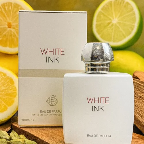 عطر ادکلن مردانه لالیک سفید فراگرنس ورد وایت اینک ۱۰۰ میل | Fragrance World White Ink