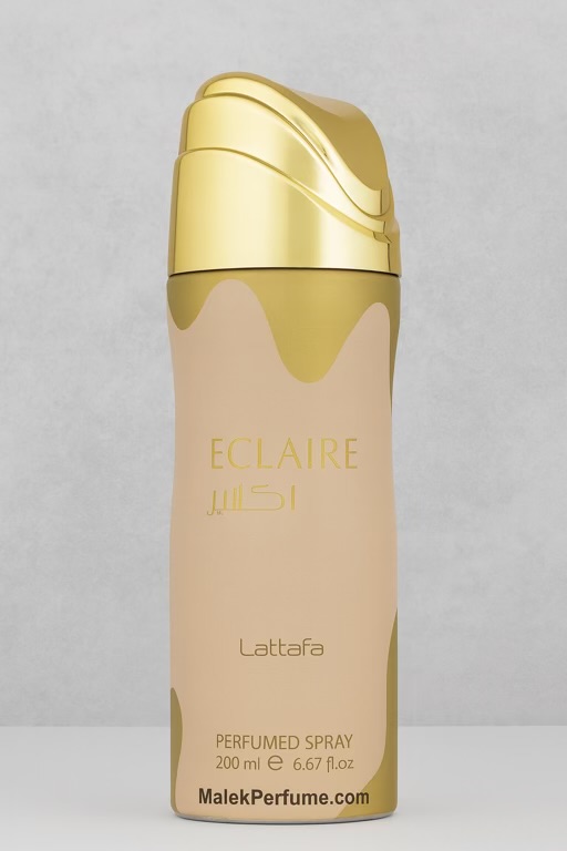 اسپری بدن اکلایر لطافه ۲۰۰ میل | رایحه شیرین وانیلی و دلنشین | Lattafa Eclaire Body Spray 200ml