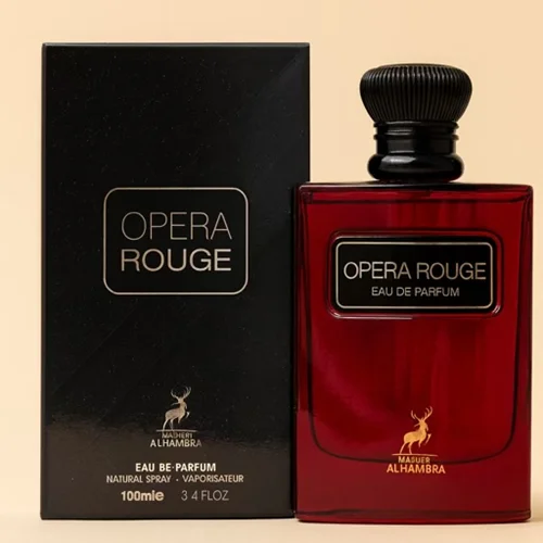 ادکلن ایوسن لورن بلک اوپیوم رژ فتل شرکت الحمبرا 100 میل Opera rouge Alhambra