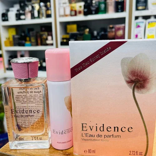 ادکلن اویدنس زنانه (رایحه ایوروشه اویدنس) فرگرانس ورد 80 میل با اسپری – Evidence comme une