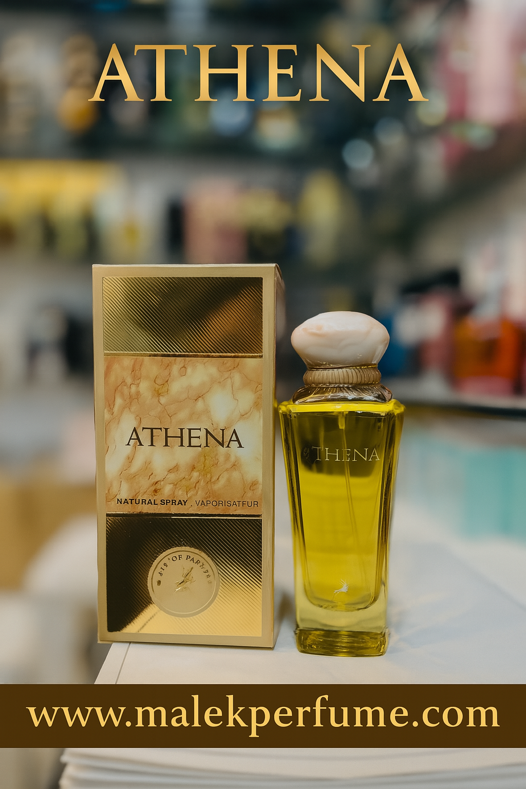 ادکلن ادوپرفیوم زنانه آتنا شرکت الحمبرا Athena Alhambra حجم ۱۰۰ میلی لیتر