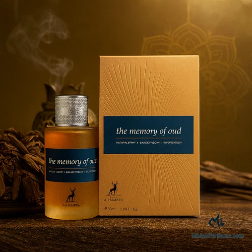 ادکلن د مموری آف عود شرکت الحمبرا مشابه میسون کریویلی عود ماراکوجا ۶٠ میل the memory of oud
