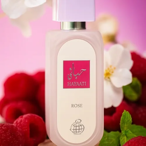 ادکلن فراگرنس ورد حیاتی رز ۱۰۰ میل | Fragrance World Hayati Rose رایحه حیاتی زنانه